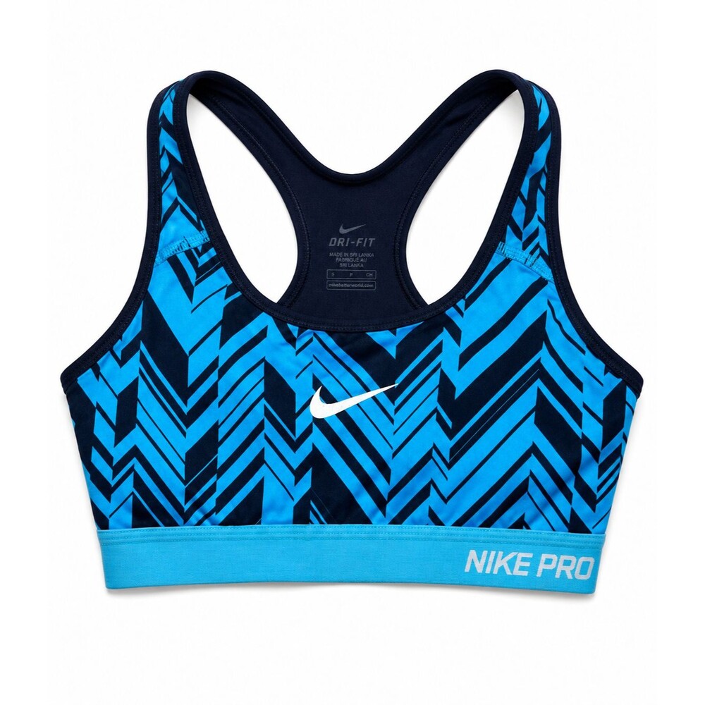 Nike Women’s Dri-FIT Tight-Fit Sports Bra Blue Size Small